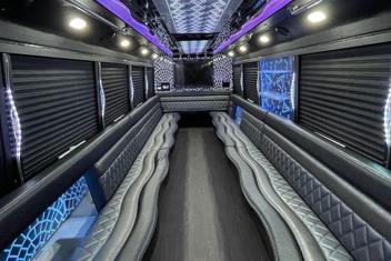 Cape Coral Party Bus Interior