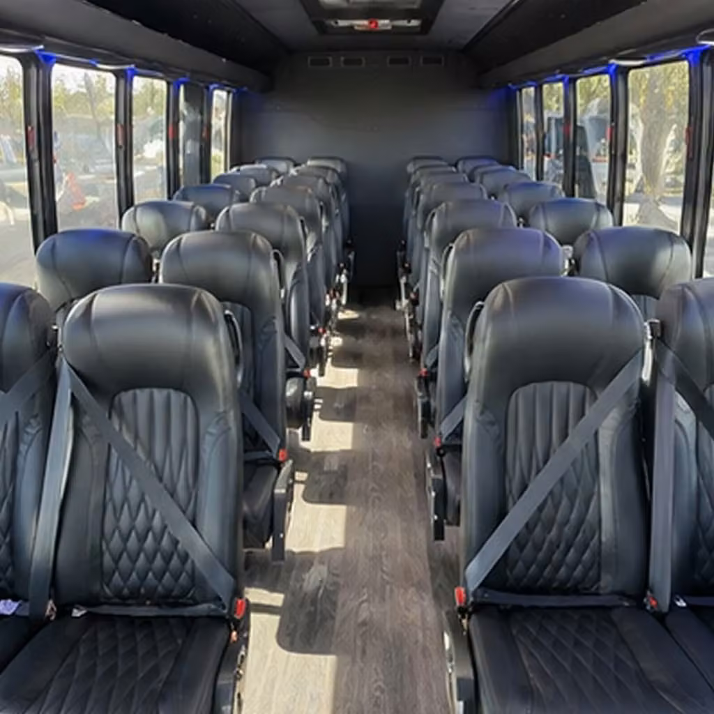 28 passenger minibus interior