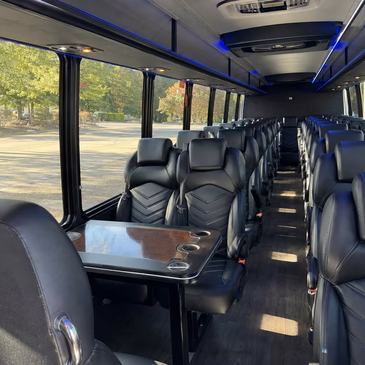 30 passenger minibus inside