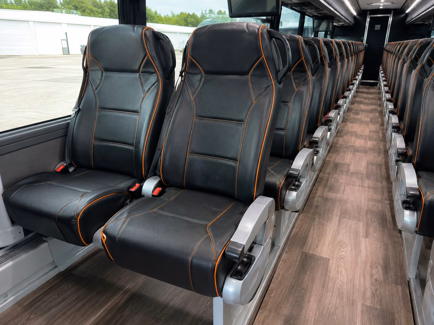 cape coral charter bus rental interior