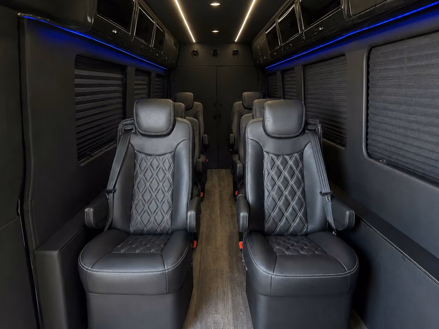 sprinter van with driver inside